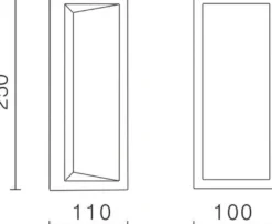 Faro 250 vegglampe utendørs Colour Switch 9W IP65 Dimbar - Antrasitt grå