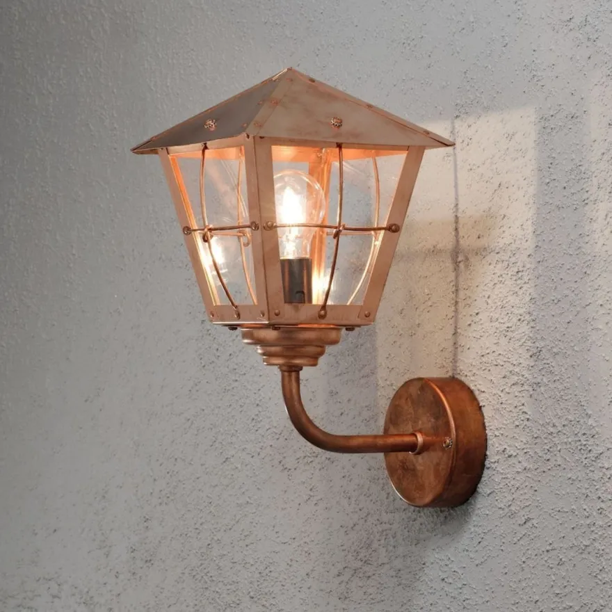 Fenix vegglampe opp - kobber