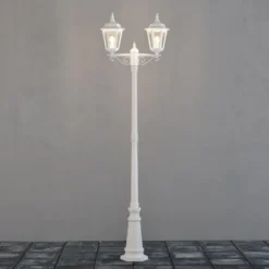 Firenze 2-arm stolpe - Hvit 220cm