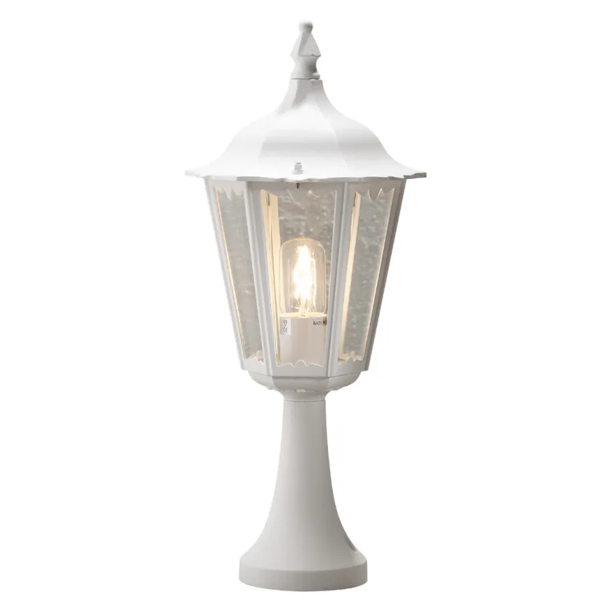 Firenze portstolpe 55 cm - Hvit