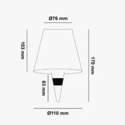 Flaskelys ladbar 3000K/4500K/6000K/RGB - Touch dim