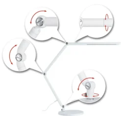 Flexbar skrivebordslampe 9,5W 3000 Kelvin - 3-step dim