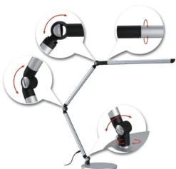 Flexbar skrivebordslampe 9,5W 3000-6500 Kelvin - 3-step dim