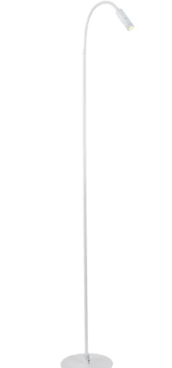 Flexi gulvlampe 3W Dimbar - Hvit