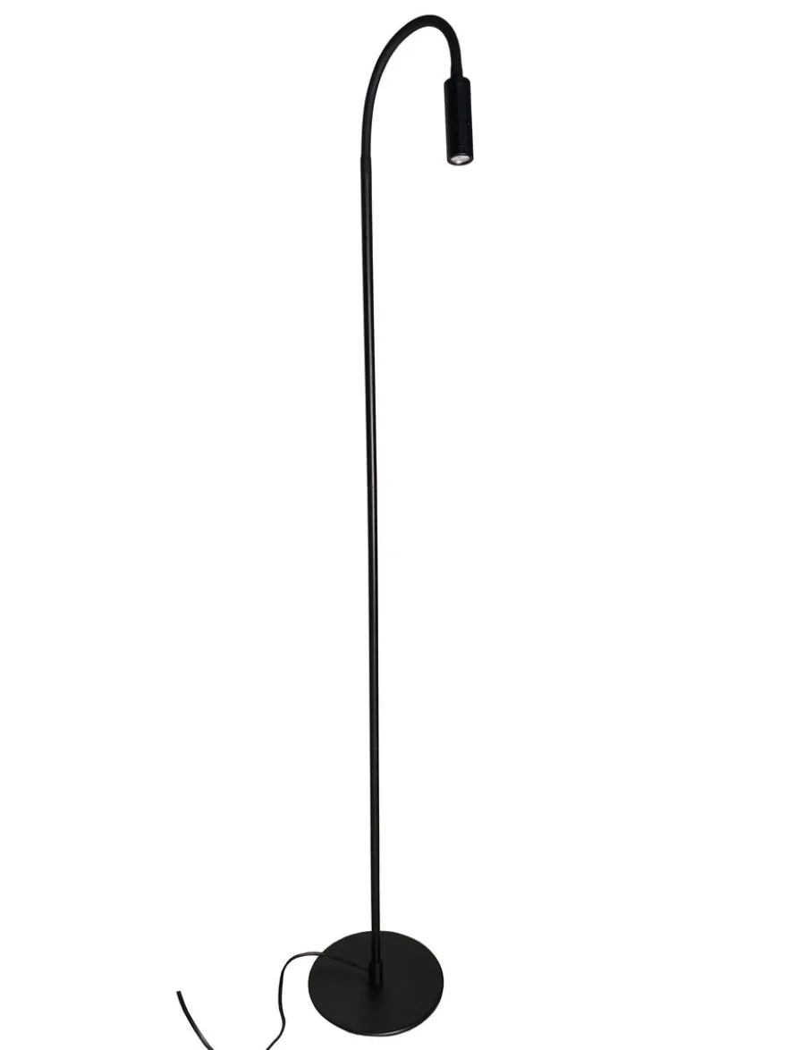 Flexi gulvlampe 3W Dimbar - Svart