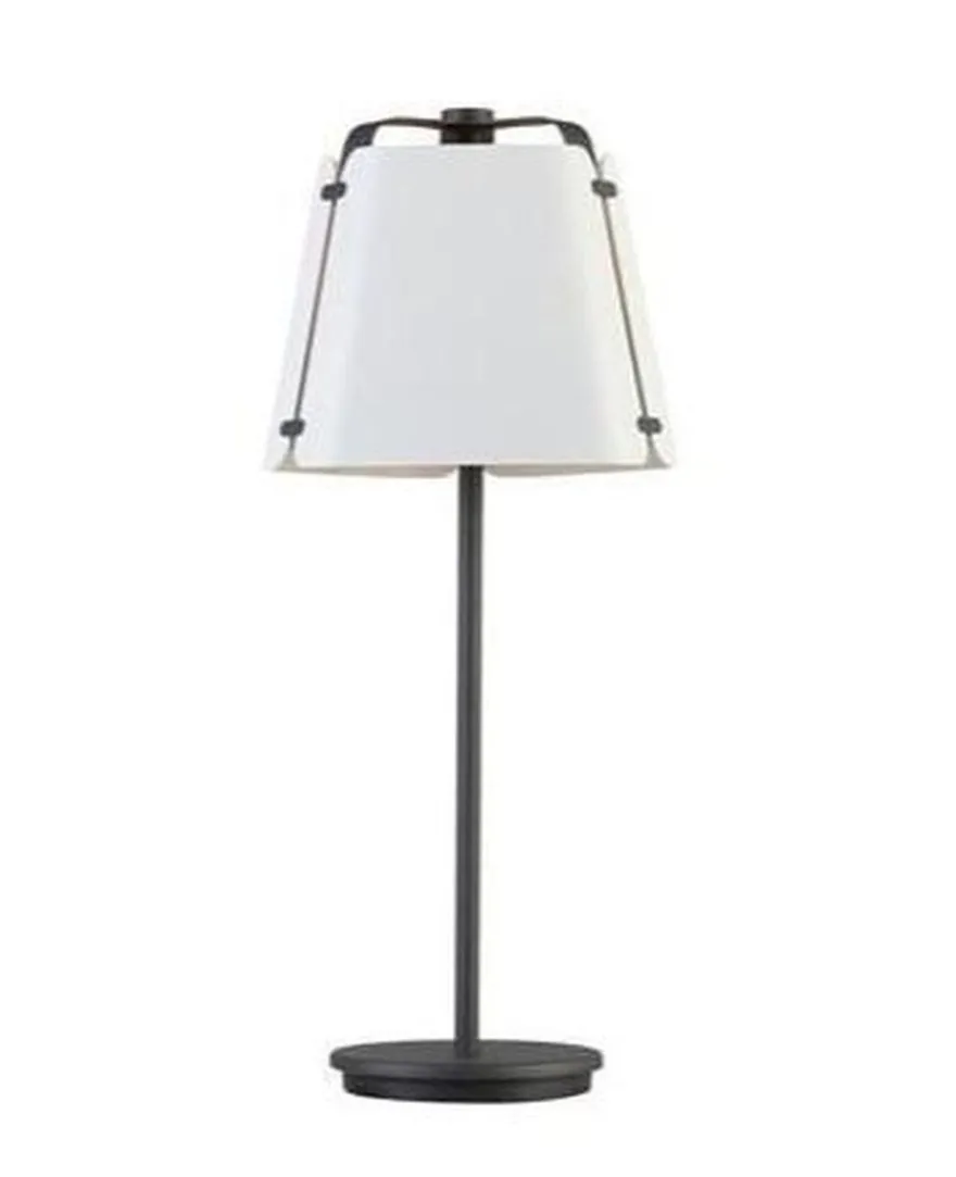 Fold bordlampe - Antrasitt/Hvit struktur
