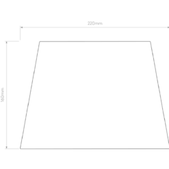 French Drum 220 lampeskjerm