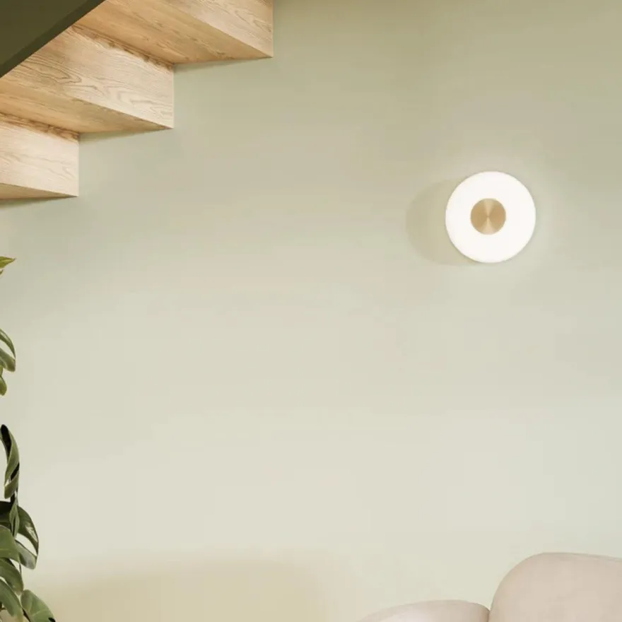Glint glass vegglampe Ø26