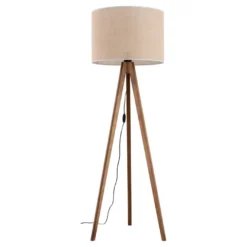 Grand gulvlampe - Valnøtt