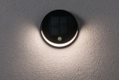 Helena vegglampe utendørs 3W 3000 Kelvin m/bevegelses sensor - Solcelle