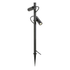 Helia slim dobbel spot med jordspyd 2x6W 3000 Kelvin IP65