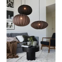 Hilma lampeskjerm 50 cm - Svart