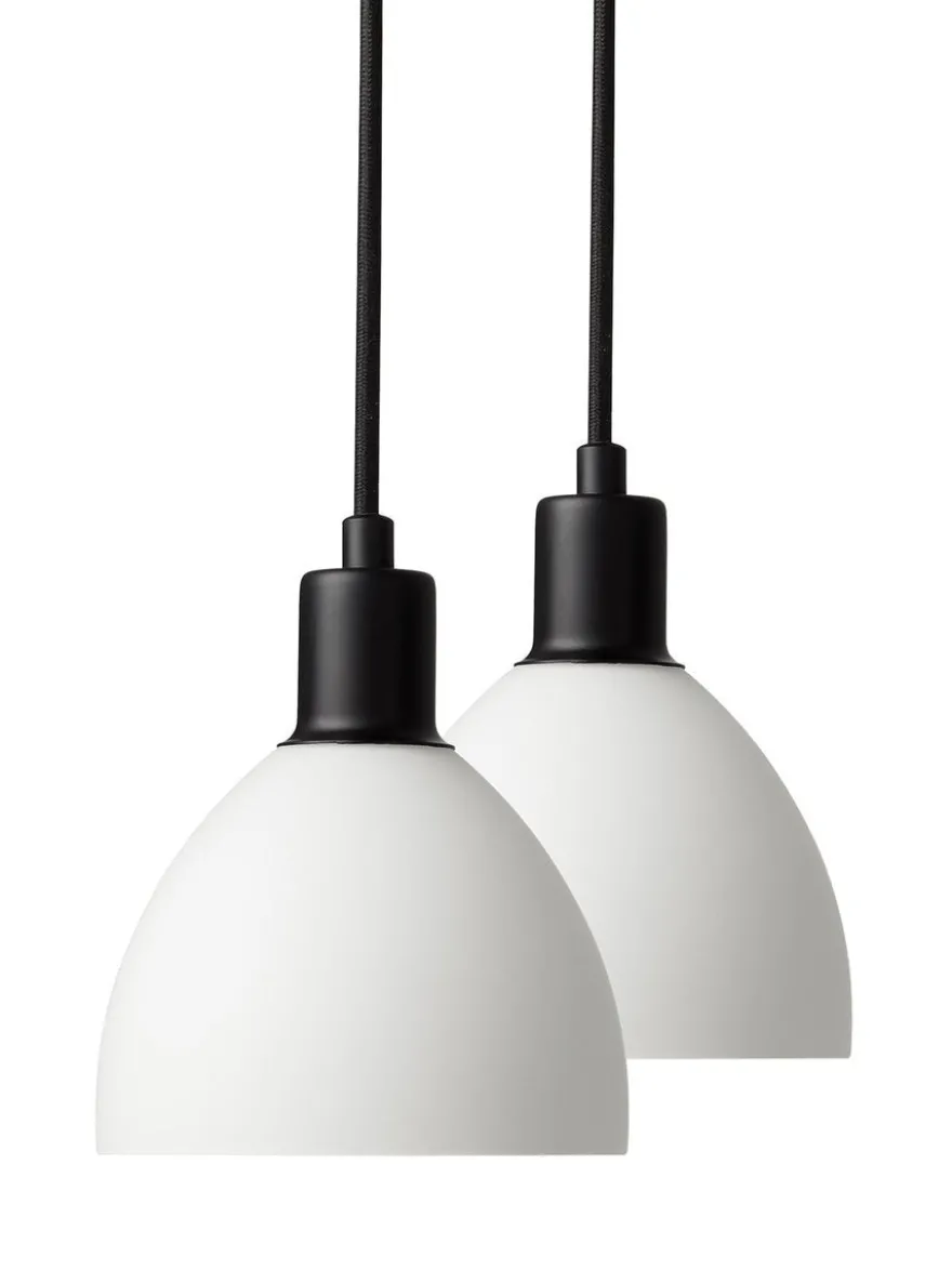 Ida takpendel 12 cm 2-pak - Hvit/Svart