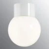 Ifø Classic Glob 15 cm taklampe 6W led IP54 - Hvit/Opal glass