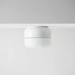 Ifø Ohm 140/115 tak/vegg 10W led dimbar IP44 - 2700K - Hvit/Opal glass