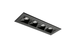 Inspire R 150 innfelt downlight 4 lys 8W RA98 2700K dimbar