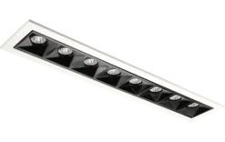 Inspire R 300 innfelt downlight 8 lys 15W RA98 3000K dimbar