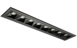 Inspire R 300 innfelt downlight 8 lys 15W RA98 3000K dimbar