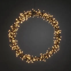 Julekrans 50 cm 600 led dimbar
