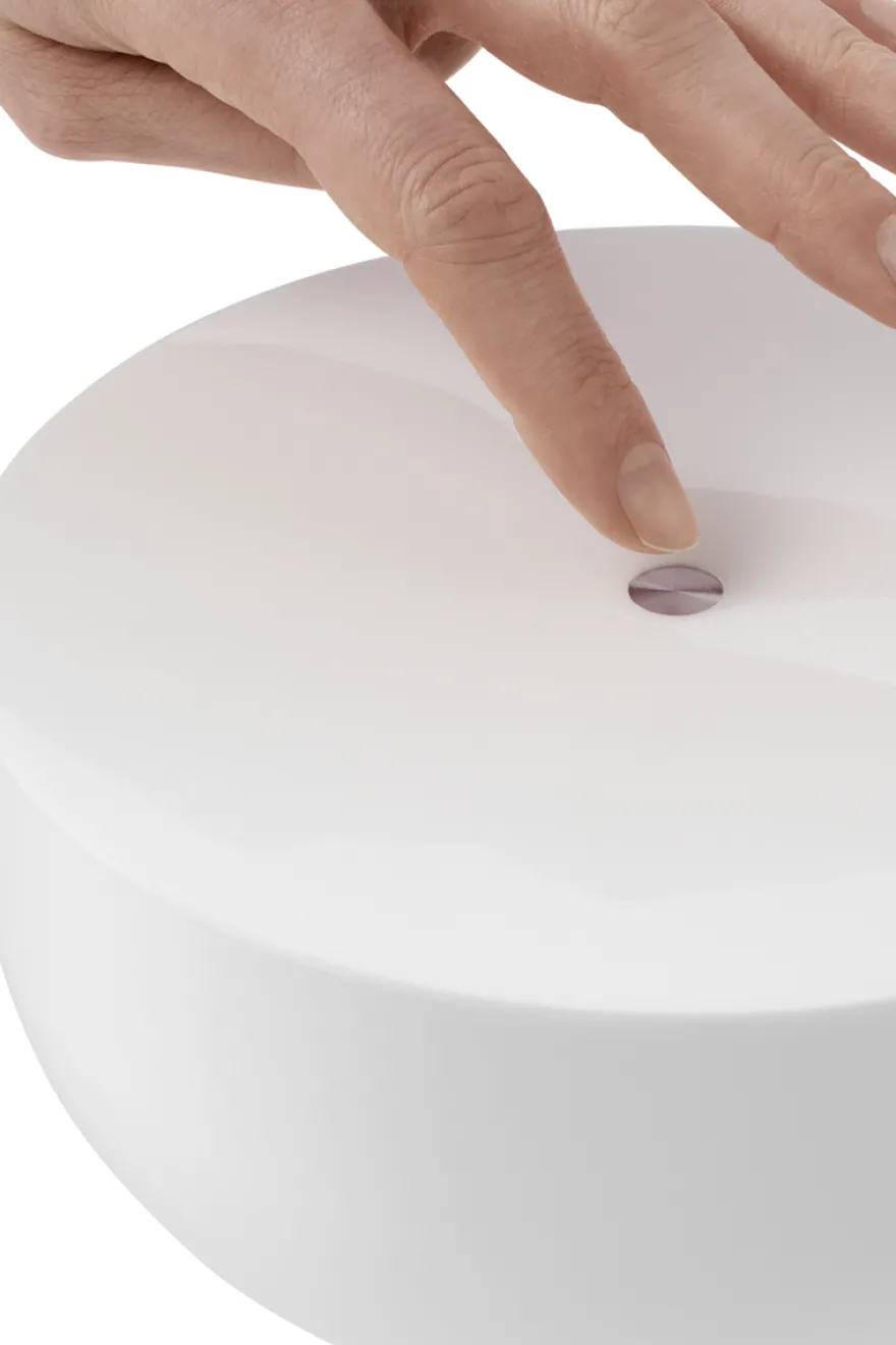 Kizu Portable bordlampe - Hvit marmor