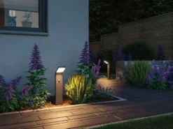 Kulma pullert utendørs IP44 7,5W 3000 Kelvin 50 cm - Sensor
