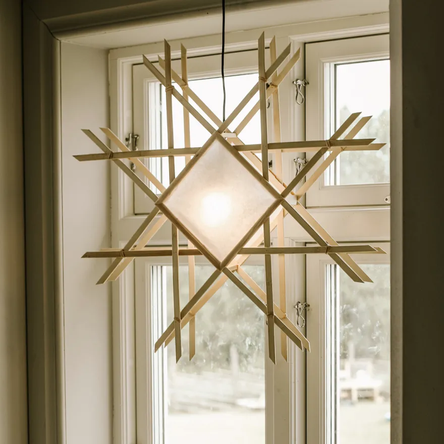 Lea adventsstjerne 70 cm - Natur