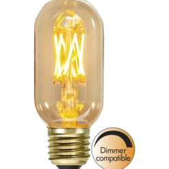 LED-pære 3,7W dimbar, Vintage Gold 45mm E27