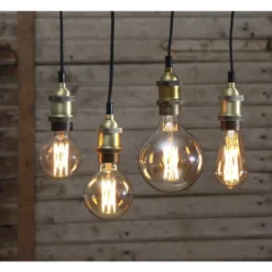 LED-pære 3,7W dimbar, Vintage Gold 80mm