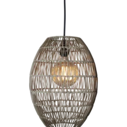 Linde utendørs lampeskjerm 30 cm IP44 - Grå/beige