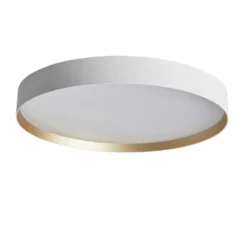 Lucia taklampe 60 cm 46 watt dimbar - Hvit/Gull farget