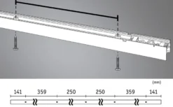 Lyskanal 1,5 meter til Linion kanalsystem 25,5W 3000 Kelvin
