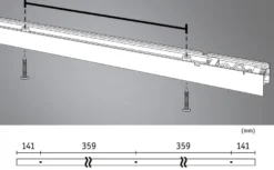 Lyskanal 1 meter til Linion kanalsystem 17W 3000 Kelvin