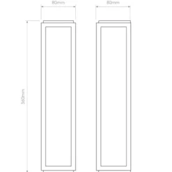 Mashiko 360 Classic vegglampe IP44 - Matt gullfarget