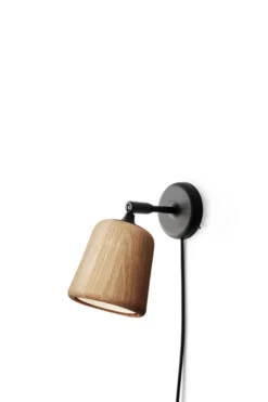 Material Vegglampe - Naturlig Eik