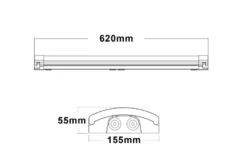Mega Batten lysarmatur 20W 3000/4000K IP44 - 62 cm