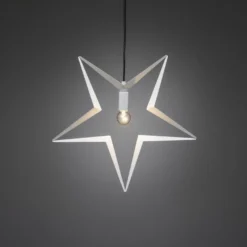Metallstjerne 45 cm - Hvit