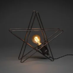 Metallstjerne 36 cm - Svart
