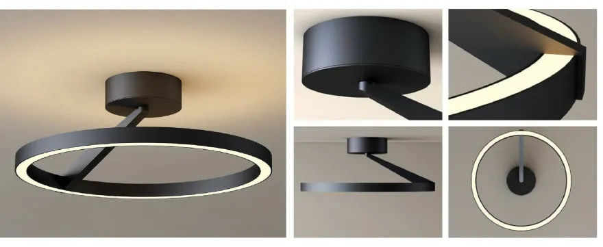 Mind 330 taklampe 12,6W 2700 Kelvin RA90 dimbar