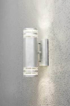 Modena vegglampe II opp/ned - Galvanisert