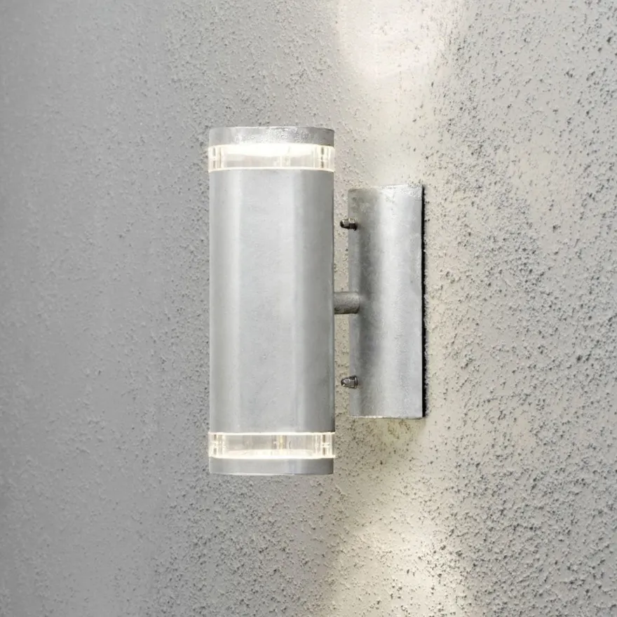 Modena vegglampe I opp/ned - Galvanisert