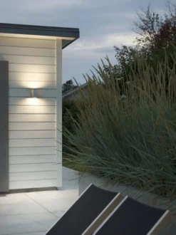 Modena vegglampe opp/ned utendørs 2x4W 3000K IP44 - Hvit