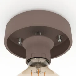 Mogano takplafond 40 cm E27 - Mokka