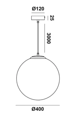 Mundo takpendel 40 cm