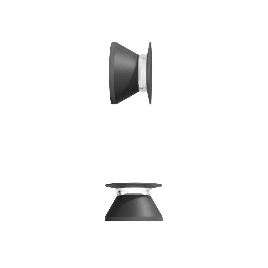 Netus vegglampe utendørs 8W IP65 - Mørk grå