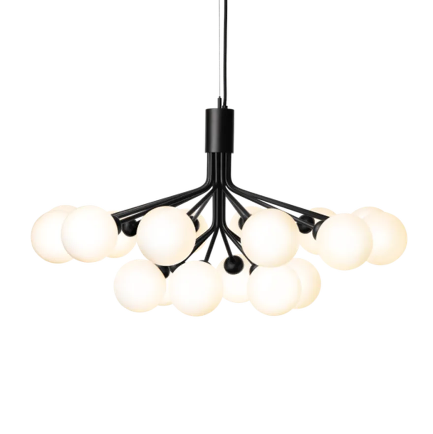 Nuura Apiales 18 satin svart/opal