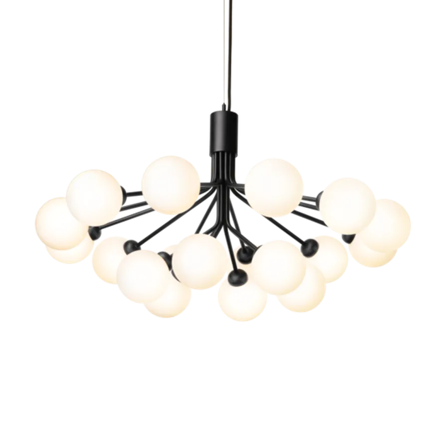 Nuura Apiales 18 satin svart/opal