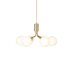 Nuura Apiales 6 taklampe - messing / opal