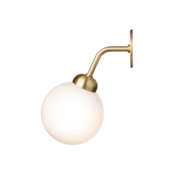 Nuura Apiales vegglampe - direkte montering - messing/Opal