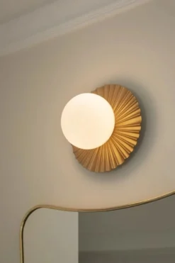 Nuura Liila Muuse vegglampe/taklampe - small - nordic gold / opal