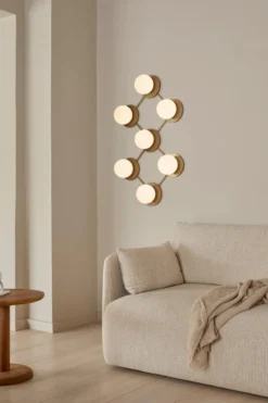 Nuura Liila 7 taklampe/vegglampe - opal